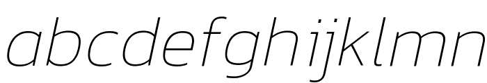 Kanit Thin Italic Font LOWERCASE