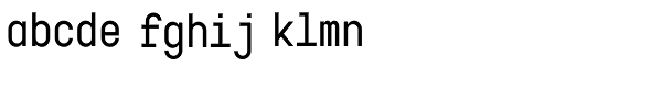Karben 205 Mono Medium Font LOWERCASE