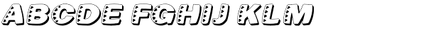 Kassena Shad Med Ital Font UPPERCASE
