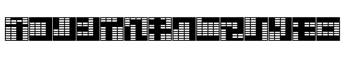 katakana,block Font LOWERCASE
