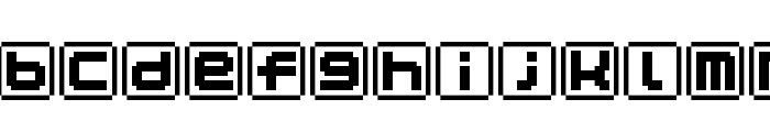 KEYmode Alphabet Font LOWERCASE