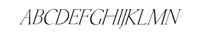 Kellnear-Italic Font LOWERCASE