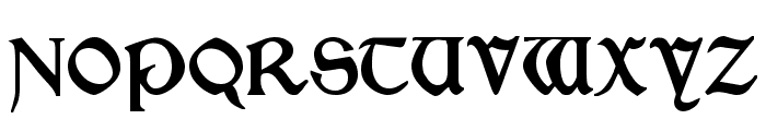 Kelmscott Regular Font UPPERCASE