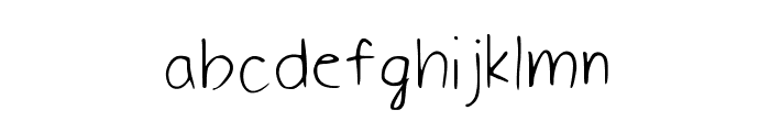 Kelvin's handwriting Medium Font LOWERCASE