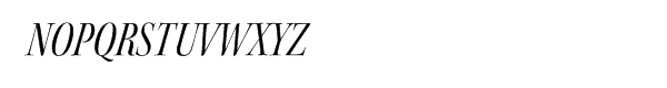 Kepler® Condensed Italic Disp Font UPPERCASE