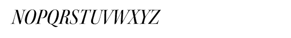 Kepler® Medium Semi Condensed Italic Disp Font UPPERCASE