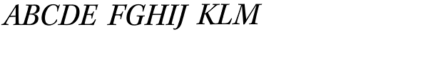 Kepler Std-Italic Font UPPERCASE