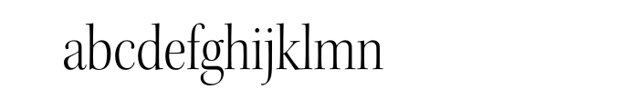 Kepler Std Light Semicondensed Display Font LOWERCASE