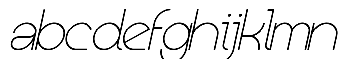 Kerater UltraLight Italic Font LOWERCASE