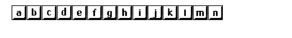 Keycaps Font LOWERCASE