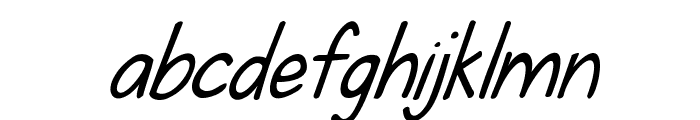 KG Fall For You Italic Font LOWERCASE