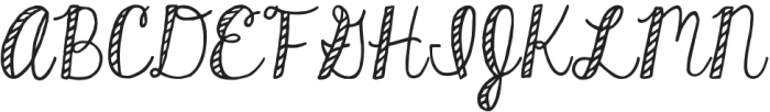 KG Hard Candy Striped otf (400) Font UPPERCASE