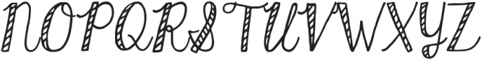 KG Hard Candy Striped otf (400) Font UPPERCASE