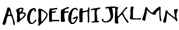 KG Mighty to Save Font UPPERCASE