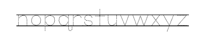 KG Primary Dots Lined Alt Font LOWERCASE