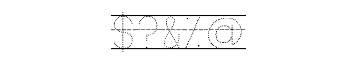 KG Primary Dots Lined NOSPACE Font OTHER CHARS