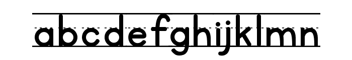 KG Primary Lined NOSPACE Font LOWERCASE
