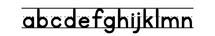 KG Primary Penmanship Lined Font LOWERCASE
