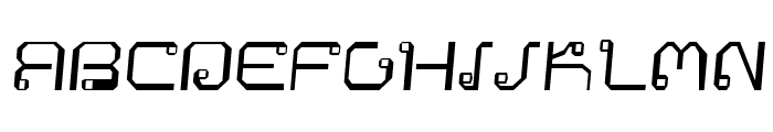 Khmer Italic Font UPPERCASE