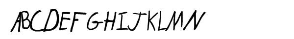 Kid Type Marker Font UPPERCASE
