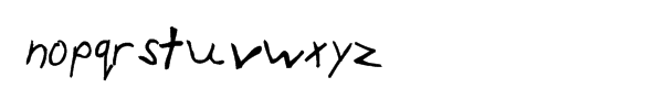 Kid Type Marker Font LOWERCASE