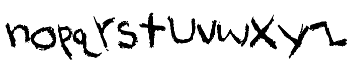 KidTYPE-CrayonA Font LOWERCASE
