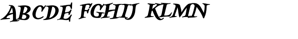 Kidela Bold Italic Font UPPERCASE