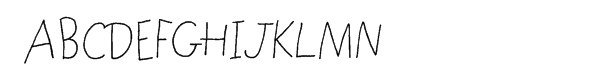Kienan Light Font UPPERCASE