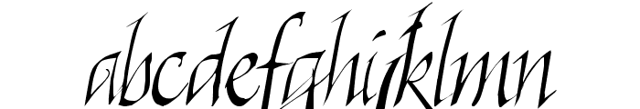 Killigraphy Font LOWERCASE