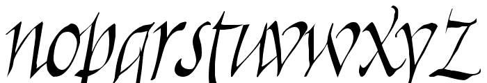 Killigraphy Font LOWERCASE