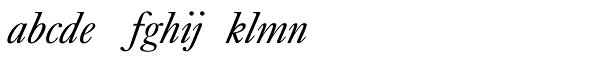 Kings Caslon Display Typo Italic Font LOWERCASE