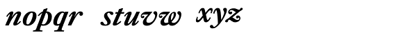 Kings Caslon Text Bold Italic Font LOWERCASE