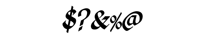 Kingthings Calligraphica Italic Font OTHER CHARS