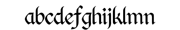 Kingthings Calligraphica Light Font LOWERCASE