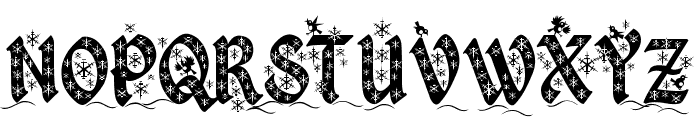 Kingthings Christmas Font UPPERCASE