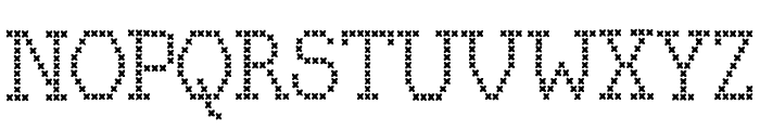 Kingthings Xstitch Font UPPERCASE