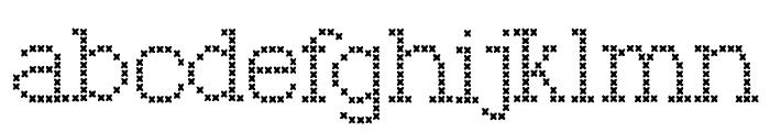 Kingthings Xstitch Font LOWERCASE