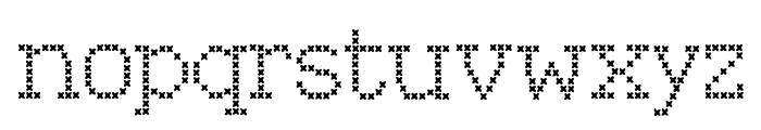 Kingthings Xstitch Font LOWERCASE