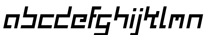 Kinkub flat Italic Font LOWERCASE