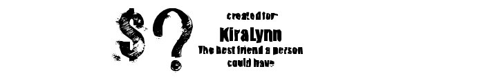 KiraLynn Font OTHER CHARS