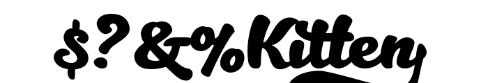 Kitten Bold Font OTHER CHARS