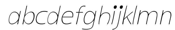 kiddySans-LightItalic Font LOWERCASE