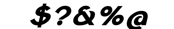 Klaudia Bold Oblique Font OTHER CHARS