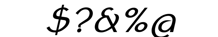 Klaudia Oblique Font OTHER CHARS