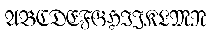 KlausBFraktur Font UPPERCASE