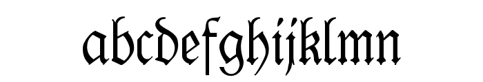 KlausBFraktur Font LOWERCASE