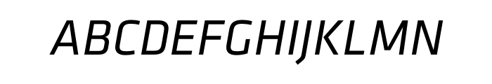 Klavika Regular Italic OT Font UPPERCASE