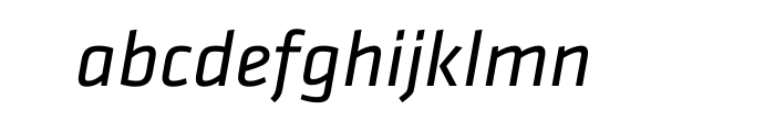 Klavika Regular Italic OT Font LOWERCASE