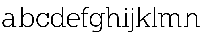 KleinSlabserif-Light Font LOWERCASE