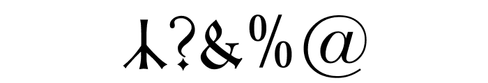 Kleist-Fraktur Zierbuchstaben Font OTHER CHARS